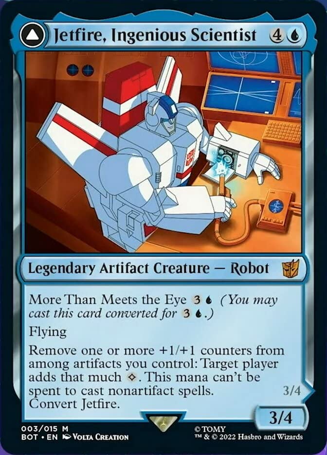 Magic: the Gathering - Jetfire, Ingenious Scientist // Jetfire, Air Guardian (003) - Transformers