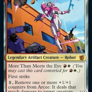 Magic The Gathering - Arcee, Sharpshooter // Arcee, Acrobatic Coupe (007) - Transformers Multicolored