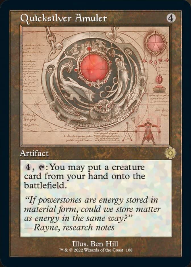 Magic: the Gathering - Quicksilver Amulet (108) - Schematic - The Brothers' War Retro Artifacts