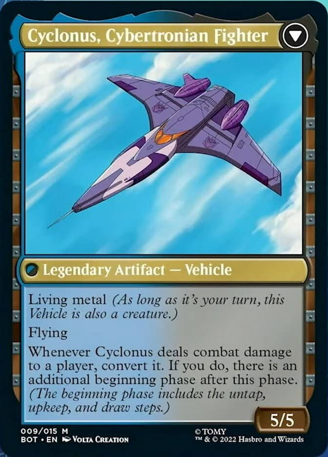 Magic The Gathering - Cyclonus, The Saboteur // Cyclonus, Cybertronian Fighter (009) - Transformers