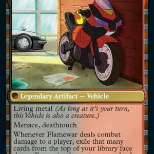 Magic: the Gathering - Flamewar, Brash Veteran // Flamewar, Streetwise Operative (010) - Transformers