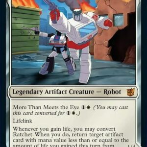 Magic: the Gathering - Ratchet, Field Medic // Ratchet, Rescue Racer (002) - Foil - Transformers