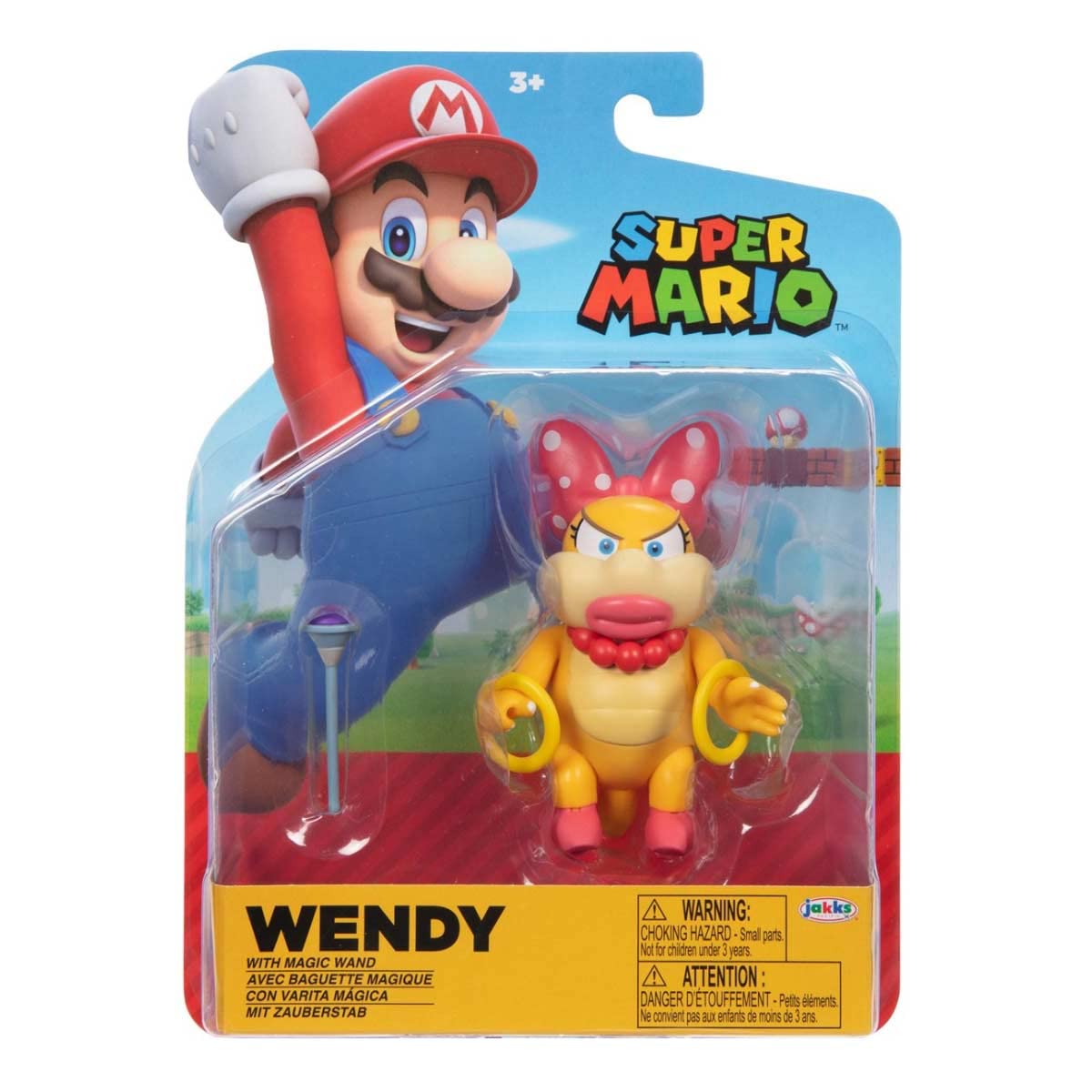 SUPER MARIO World of Nintendo 4 inch Scale Wendy Koopa with Wand 41543