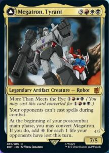 magic: the gathering - megatron, tyrant // megatron, destructive force (012) - transformers