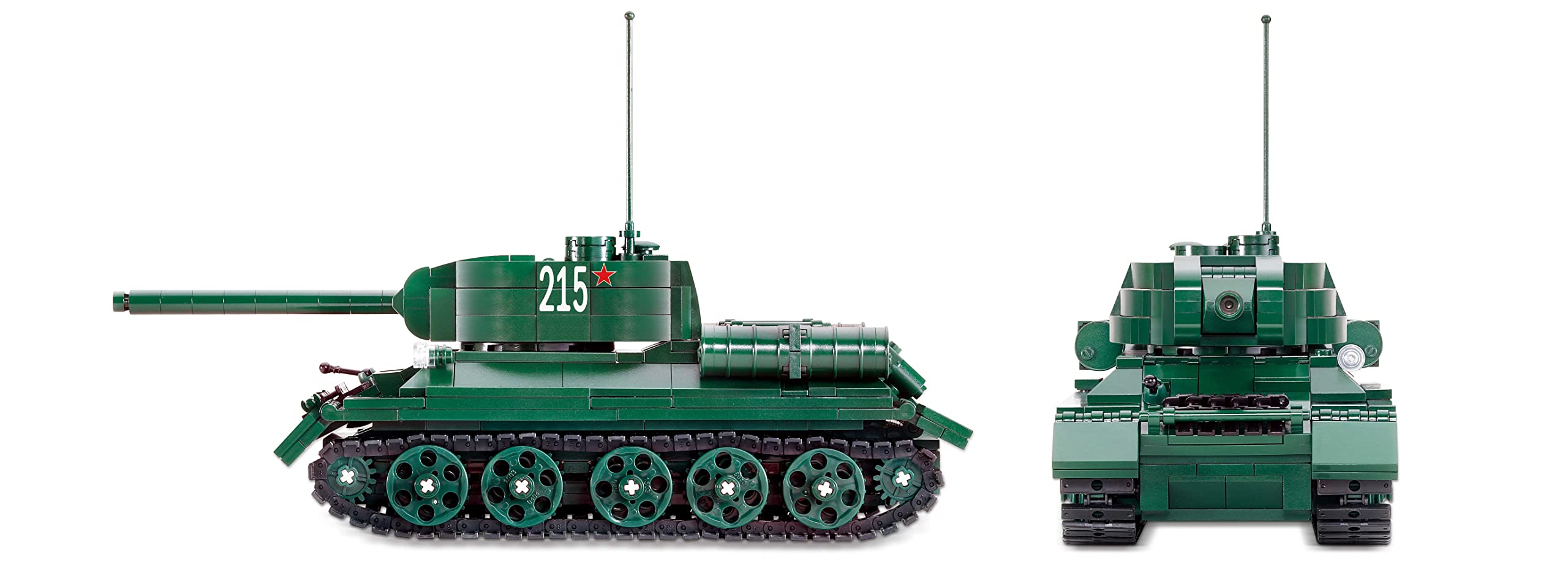 Imex Oxford T34/85 Russian Medium Tank Brick Building Set (612pc)