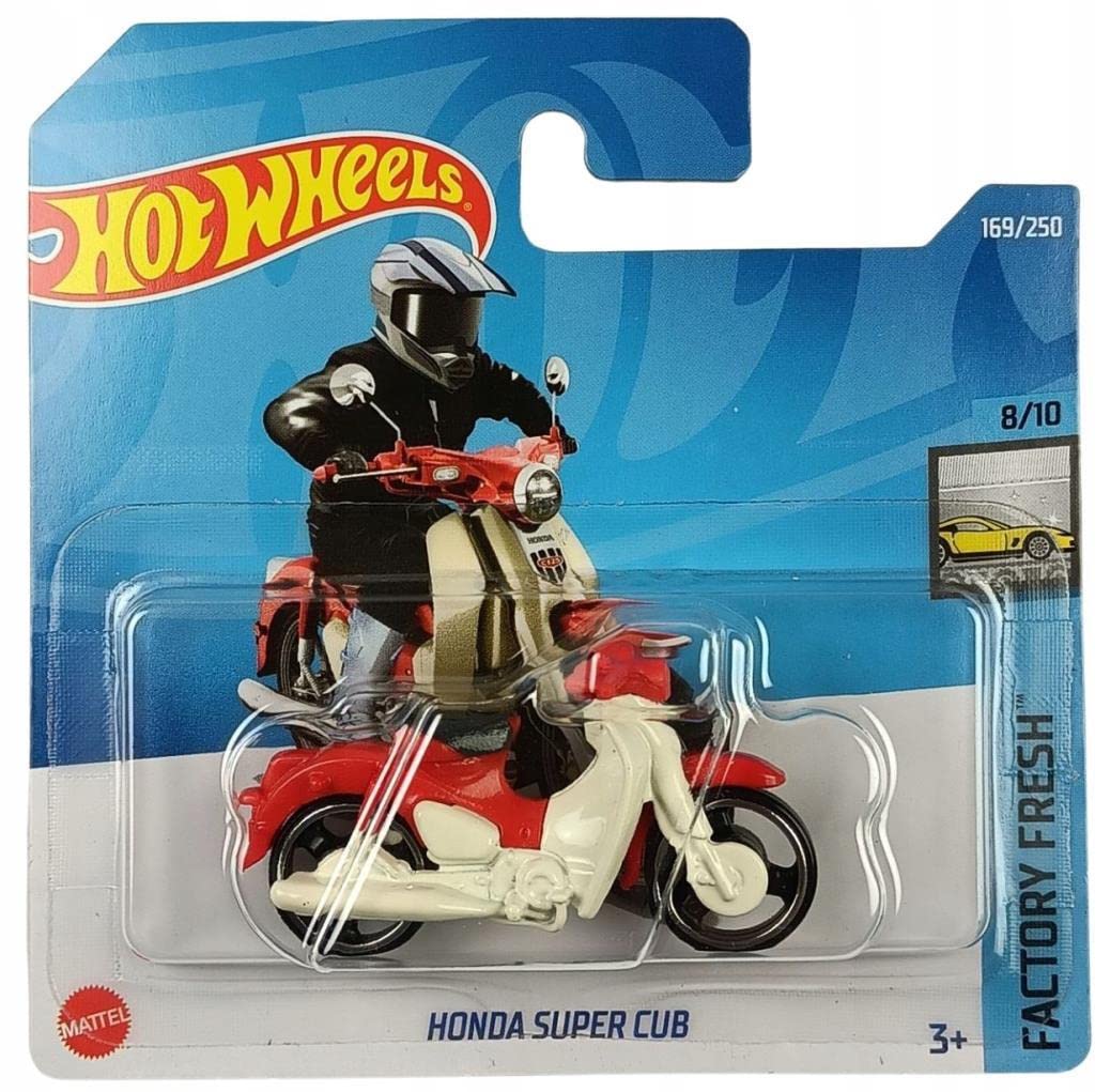 Hot Wheels 2022 - Honda Super CUB - White/Red - Factory Fresh 8/10