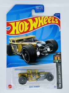 hot wheels 2022 - bone shaker - gold - hw dream garage 4/5 - skull wing