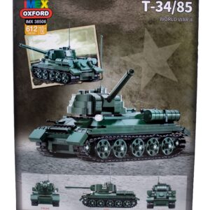 Imex Oxford T34/85 Russian Medium Tank Brick Building Set (612pc)