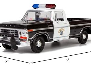 Motormax All Star Toys Exclusive 1979 Ford F-150 California Highway Patrol CHP Police Pickup Truck 1:24 Diecast Law Enforcement Model Car 76987