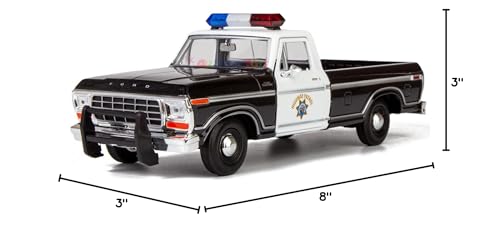 Motormax All Star Toys Exclusive 1979 Ford F-150 California Highway Patrol CHP Police Pickup Truck 1:24 Diecast Law Enforcement Model Car 76987