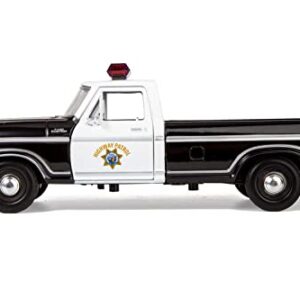 Motormax All Star Toys Exclusive 1979 Ford F-150 California Highway Patrol CHP Police Pickup Truck 1:24 Diecast Law Enforcement Model Car 76987