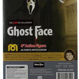 Mego Ghost Face Figure Scream Item No. 62759 8" Action Figure 26 Points Articulation