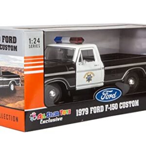 Motormax All Star Toys Exclusive 1979 Ford F-150 California Highway Patrol CHP Police Pickup Truck 1:24 Diecast Law Enforcement Model Car 76987