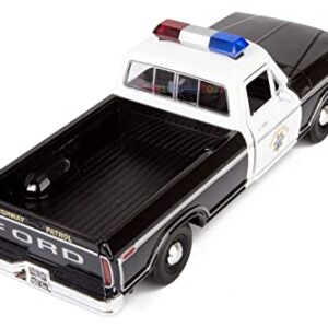 Motormax All Star Toys Exclusive 1979 Ford F-150 California Highway Patrol CHP Police Pickup Truck 1:24 Diecast Law Enforcement Model Car 76987