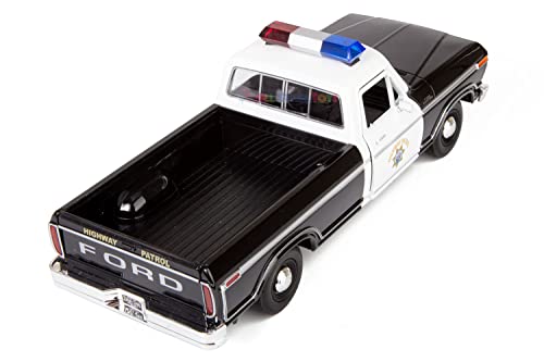 Motormax All Star Toys Exclusive 1979 Ford F-150 California Highway Patrol CHP Police Pickup Truck 1:24 Diecast Law Enforcement Model Car 76987