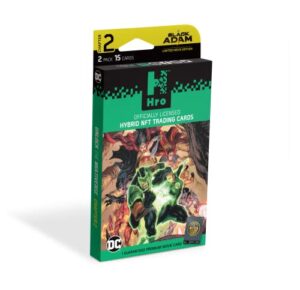 hro dc comics unlock the multiverse | chapter 2: 2-pack premium booster pack, hybrid nft trading cards, 14 trading cards (10035876-0001)