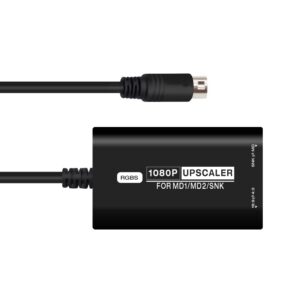 HDMI Converter for SEGA MD1 MD2 SNK HDMI Adapter RGBS Upscaler with 4:3/16:9 Aspect Ratio Switch for Sega Megadrive Genesis SNK NEO GEO Game Console