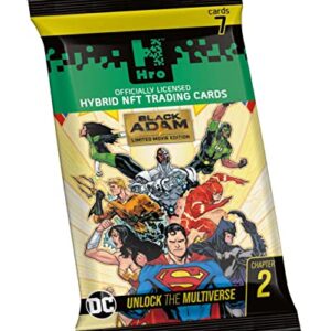 HRO DC Comics Unlock The Multiverse | Chapter 2: 2-Pack Premium Booster Pack, Hybrid NFT Trading Cards, 14 Trading Cards (10035876-0001)