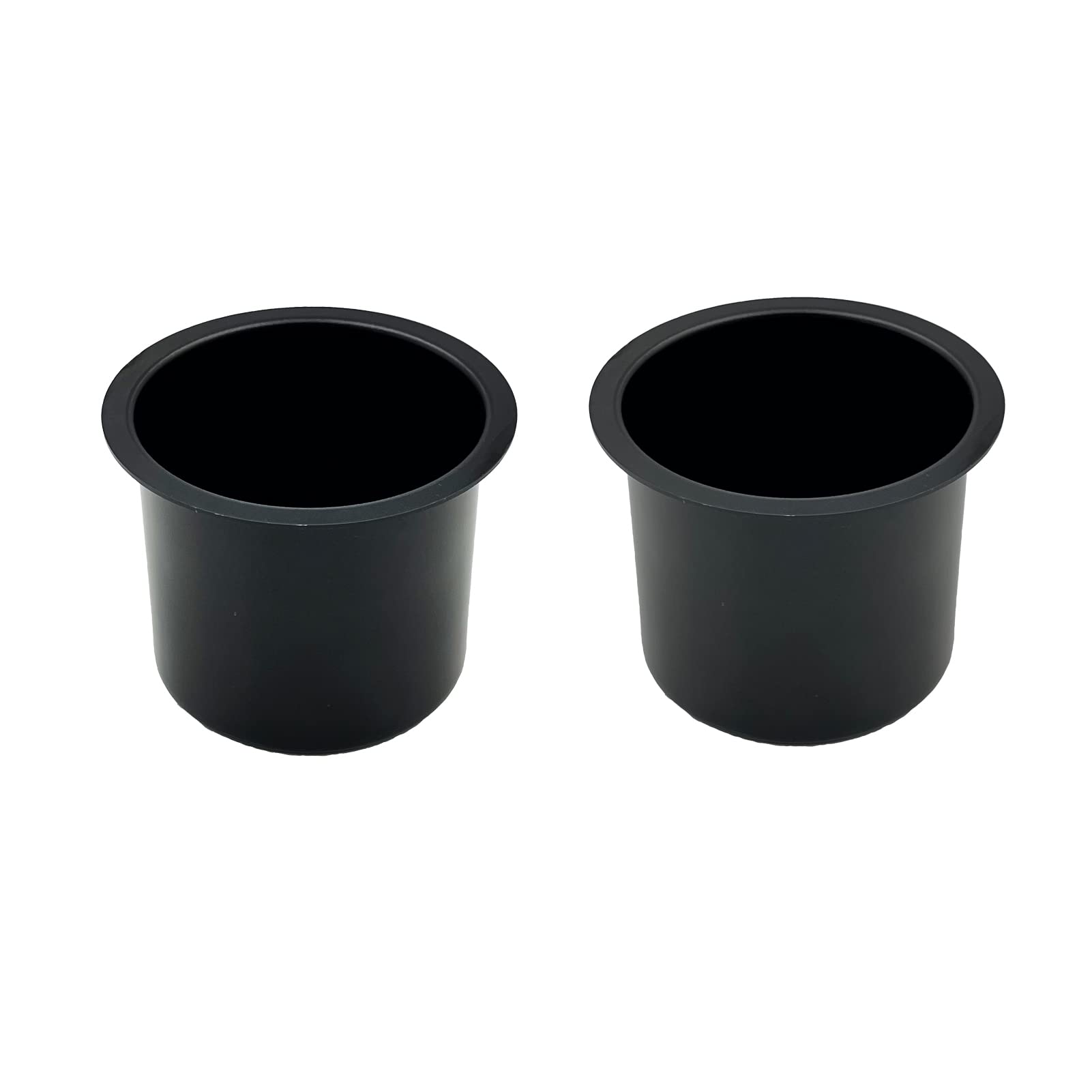 SEETOOOGAMES Jumbo Aluminum Drop-in Poker Table Cup Holder Insert (Pack of 2) (Black)