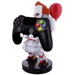 Exquisite Gaming: Warner Bros: Pennywise - Original Mobile Phone & Gaming Controller Holder, Device Stand, Cable Guys, IT Licensed Figure