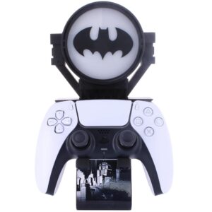 Exquisite Gaming LED Ikons: DC Comics Batman Bat Signal-Charging Phone & Controller Holder - Light Up Gaming Controller/ Mobile Phone/ Device Charging Holder, Includes 4'Charging Cable (CGIKDC400483)