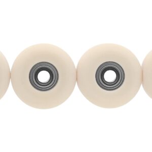 Teak Tuning Apex 61D Urethane Fingerboard Wheels - New Street Shape, 7.7mm Diameter - ABEC-9 Stealth Bearings - Made in The USA - Coyote Tan Colorway