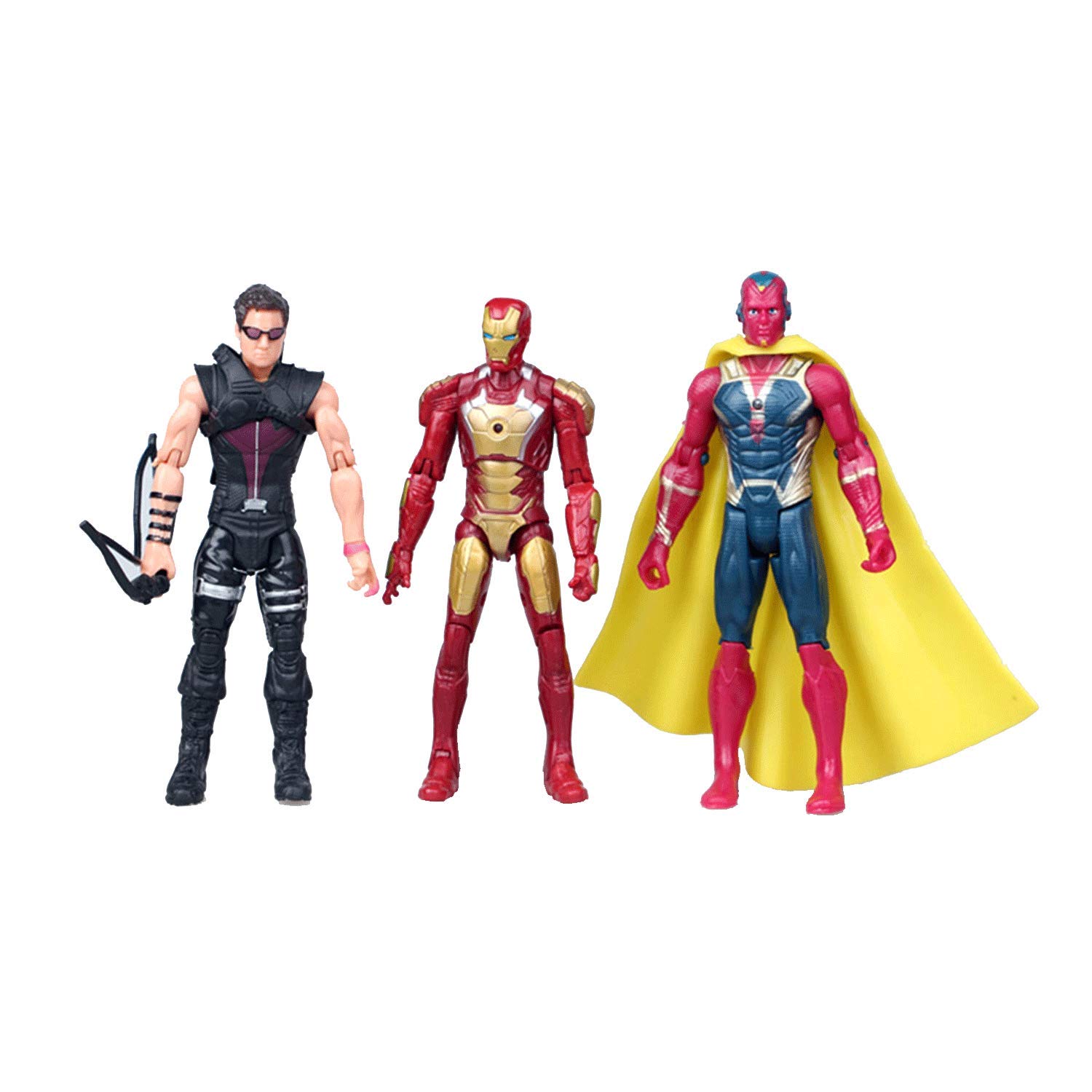 LISUNO Super Hero Series Exclusive Figure Set, 10 Collectible 6.7-Inch Action Figures – Limited Set Holiday Toy Gift for Kids - Figure Cake Topper