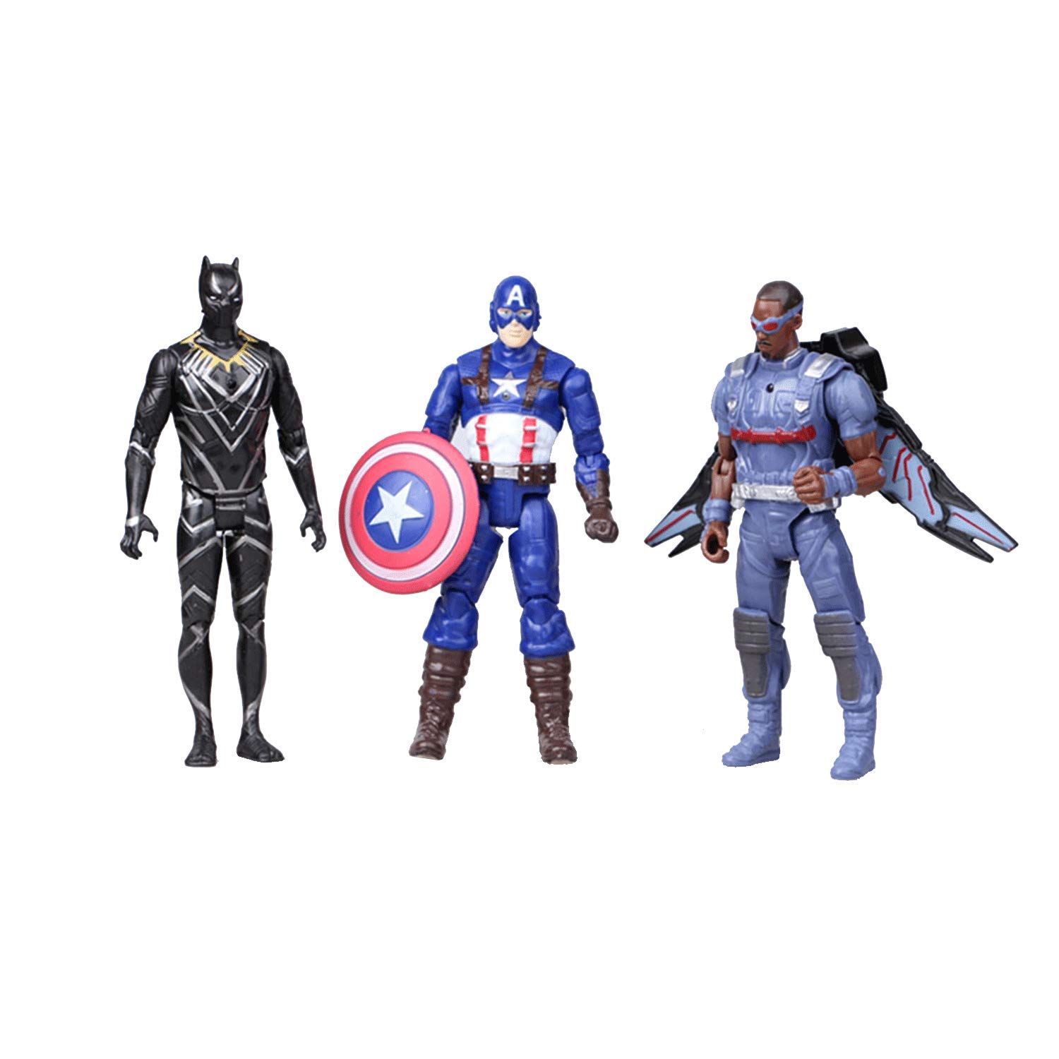 LISUNO Super Hero Series Exclusive Figure Set, 10 Collectible 6.7-Inch Action Figures – Limited Set Holiday Toy Gift for Kids - Figure Cake Topper