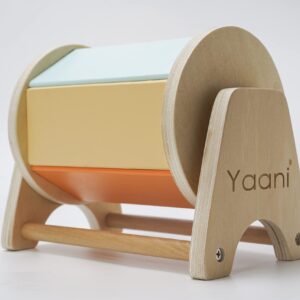 YAANI Montessori Spinning Drum, Baby Toys 6-12 Months, Montessori Toys for 1 Year Old, Sensory Toys, Toddler Toys, Baby Boy Gifts, Toys for Girls, Baby Girl, Toys for 2 Year Old, Montessori Toys