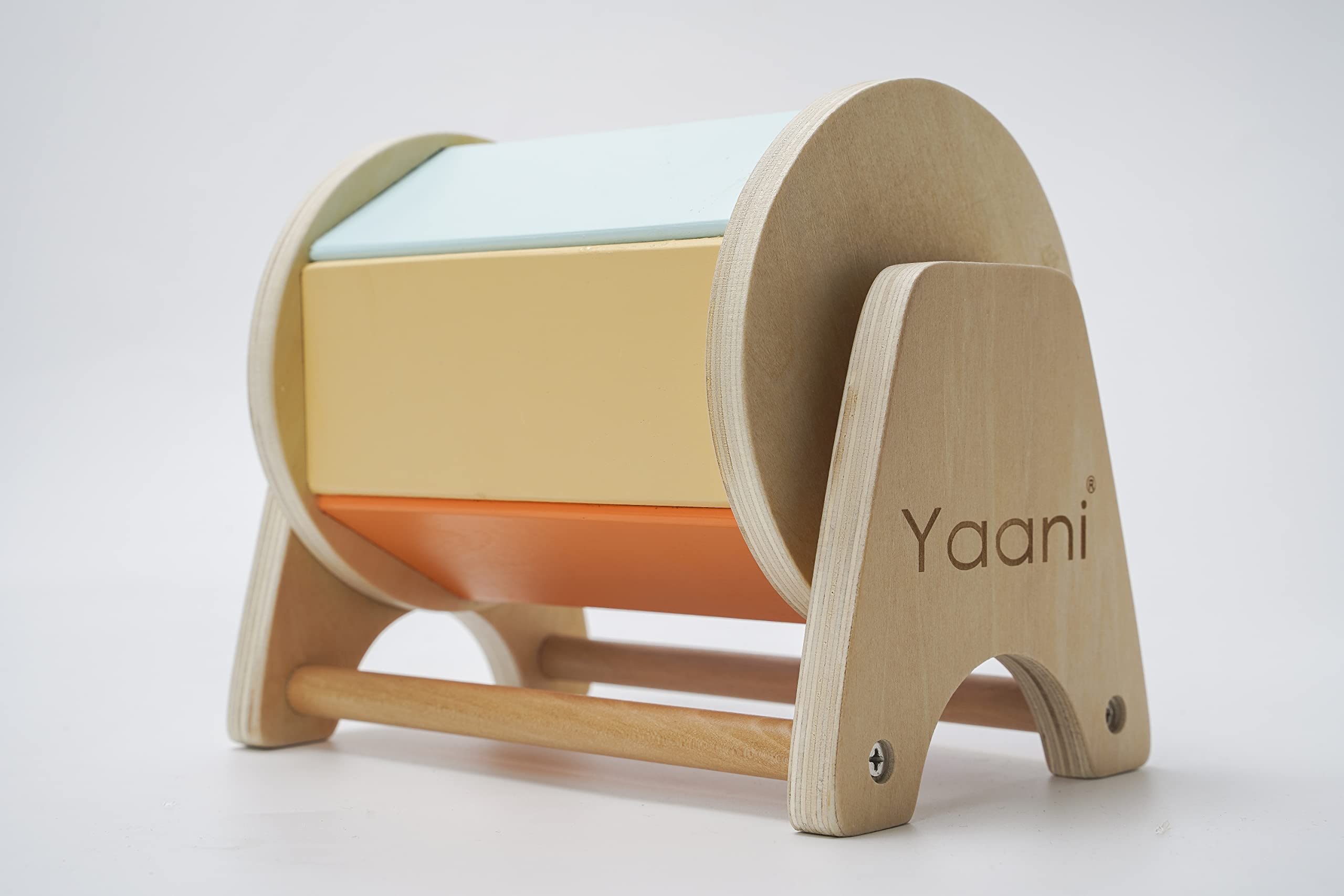 YAANI Montessori Spinning Drum, Baby Toys 6-12 Months, Montessori Toys for 1 Year Old, Sensory Toys, Toddler Toys, Baby Boy Gifts, Toys for Girls, Baby Girl, Toys for 2 Year Old, Montessori Toys