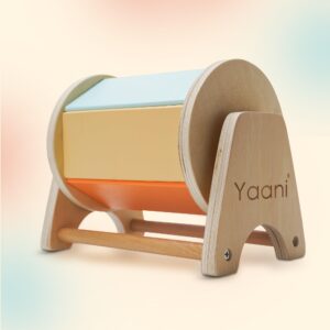 YAANI Montessori Spinning Drum, Baby Toys 6-12 Months, Montessori Toys for 1 Year Old, Sensory Toys, Toddler Toys, Baby Boy Gifts, Toys for Girls, Baby Girl, Toys for 2 Year Old, Montessori Toys