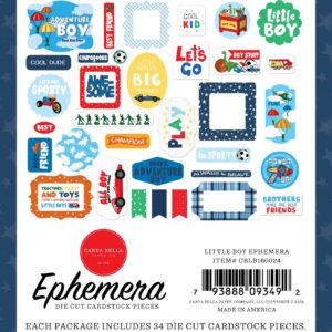 Carta Bella Paper Company Little Boy Ephemera, Multicolor