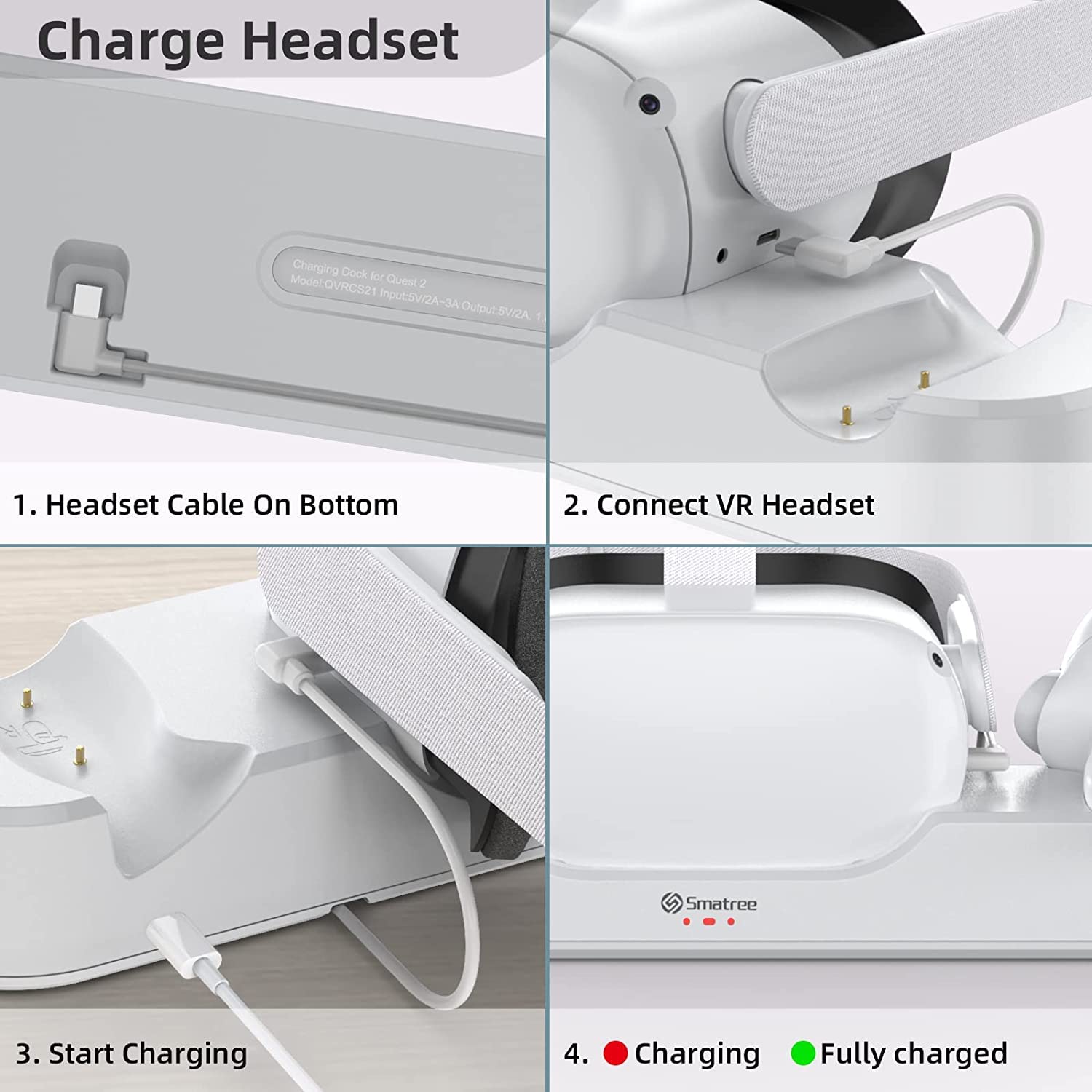 Smatree Charging Dock with Adapter and Elite Strap with 10000mah Battery and Carry Case Combination Set