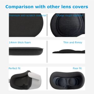 Digicharge VR Lens Cover Protector, Compatible with Meta Quest 3S, Quest 3, Quest 2, Oculus Rift S, Valve Index, Pico 4 and HP Reverb G2 (Classic), Premium Foam, Dust and Scratch Shield VR Lens Cap