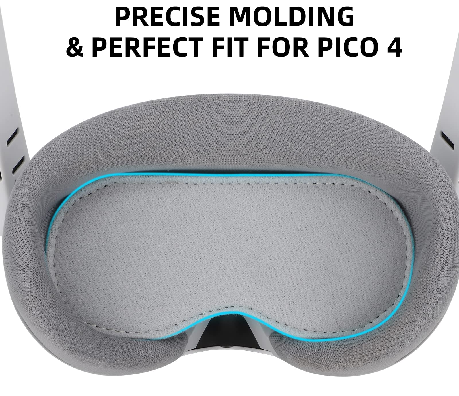 TECKEEN Soft Fleece+Sponge Lens Protective Cover Lens Pad for PICO 4 Intelligent VR