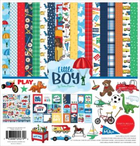 carta bella paper company little boy collection kit, multicolor