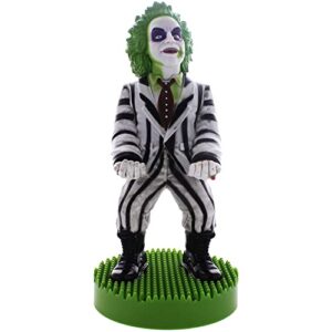 exquisite gaming: warner bros: beetlejuice - original mobile phone & gaming controller holder, device stand, cable guys, licensed figure