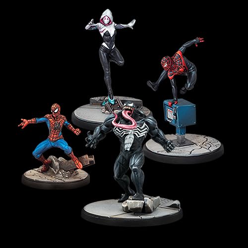 Marvel: Crisis Protocol Web Warriors Affiliation Pack - Assemble Your Arachnid Team! Tabletop Superhero Game, Ages 14+, 2 Players, 90 Minute Playtime, Made by Atomic Mass Games