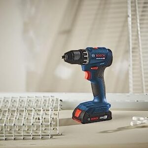 BOSCH GSR18V-400B22 18V Compact Brushless 1/2 In. Drill/Driver Kit with (2) 2 Ah Standard Batteries