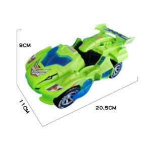 MOOKEENONE 1 x Transforming Dinosaur LED Car, Automatic Dino Dinosaur Car Transform Car Toy for Kids 3+ Years Old