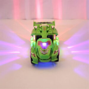 MOOKEENONE 1 x Transforming Dinosaur LED Car, Automatic Dino Dinosaur Car Transform Car Toy for Kids 3+ Years Old