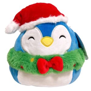 Squishmallows Kellytoy Christmas Wreath Squad 8" Plush Doll Toy (8" Puff The Penguin)