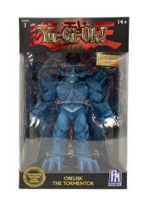 yu-gi-oh! highly detailed 7 inch articulated action figure, limited edition, includes exclusive trading card, obelisk the tormentor