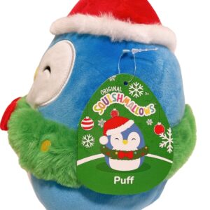 Squishmallows Kellytoy Christmas Wreath Squad 8" Plush Doll Toy (8" Puff The Penguin)