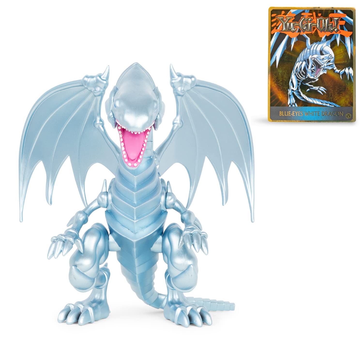 Yu-Gi-Oh! Highly Detailed 7 inch Articulated Action Figure, Limited Edition, Includes Exclusive Trading Card, The Blue Eyes White Dragon