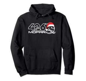 mopar holiday hellephant 426 santa hat red pullover hoodie