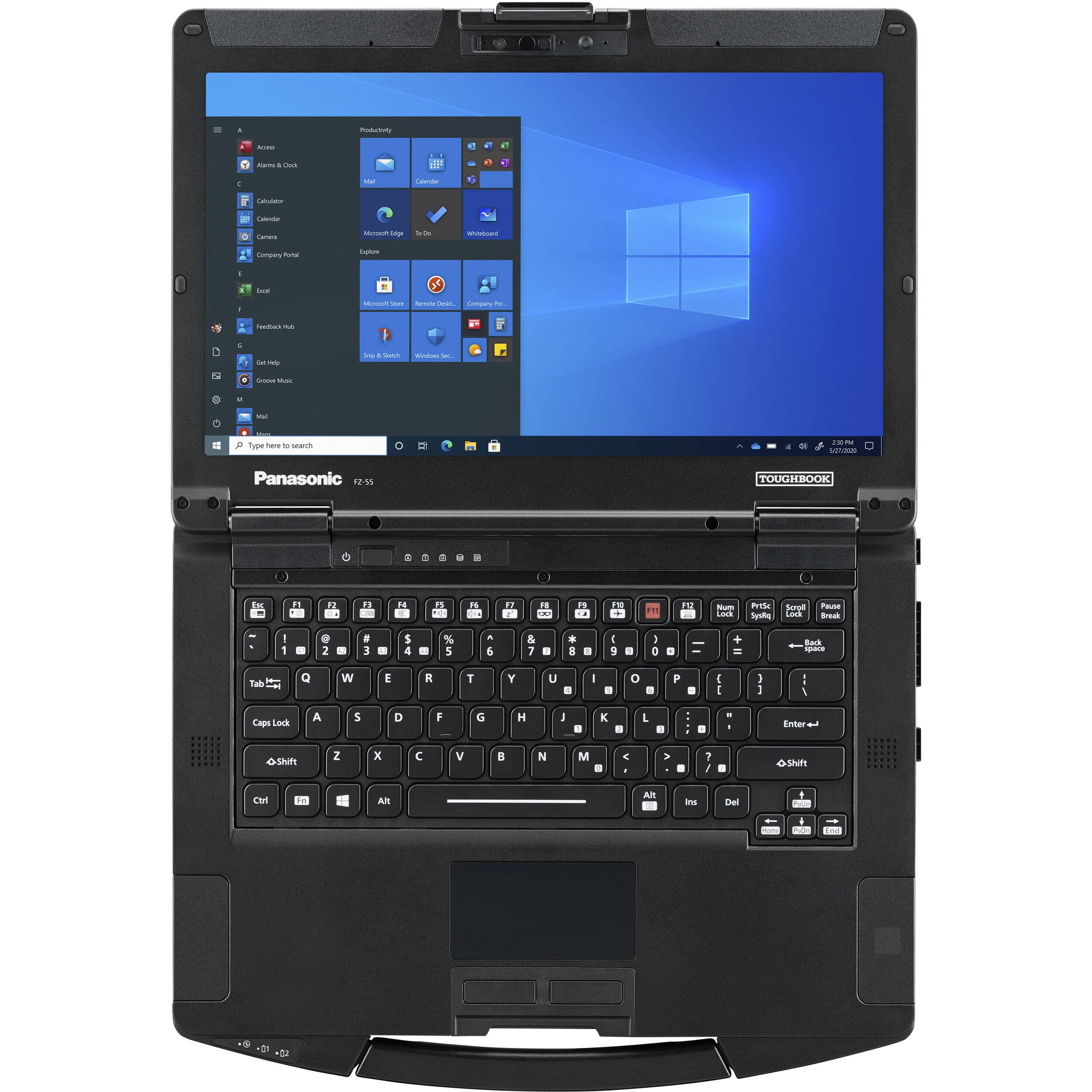 Panasonic TOUGHBOOK FZ-55D2601KM 14” HD LED Laptop Computer – 11th Gen Intel Core i5-1145G7 Quad-Core up to 4.40 GHz Processor, 16GB DDR4 RAM, 512GB NVMe SSD, Intel Iris Xe Graphics, Windows 10 Pro