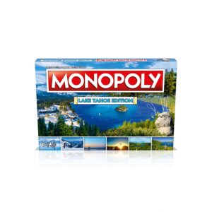 Monopoly Board Game - Lake Tahoe Edition: 2-6 Players Family Board Games for Kids and Adults, Board Games for Kids 8 and up, for Kids and Adults, Ideal for Game Night