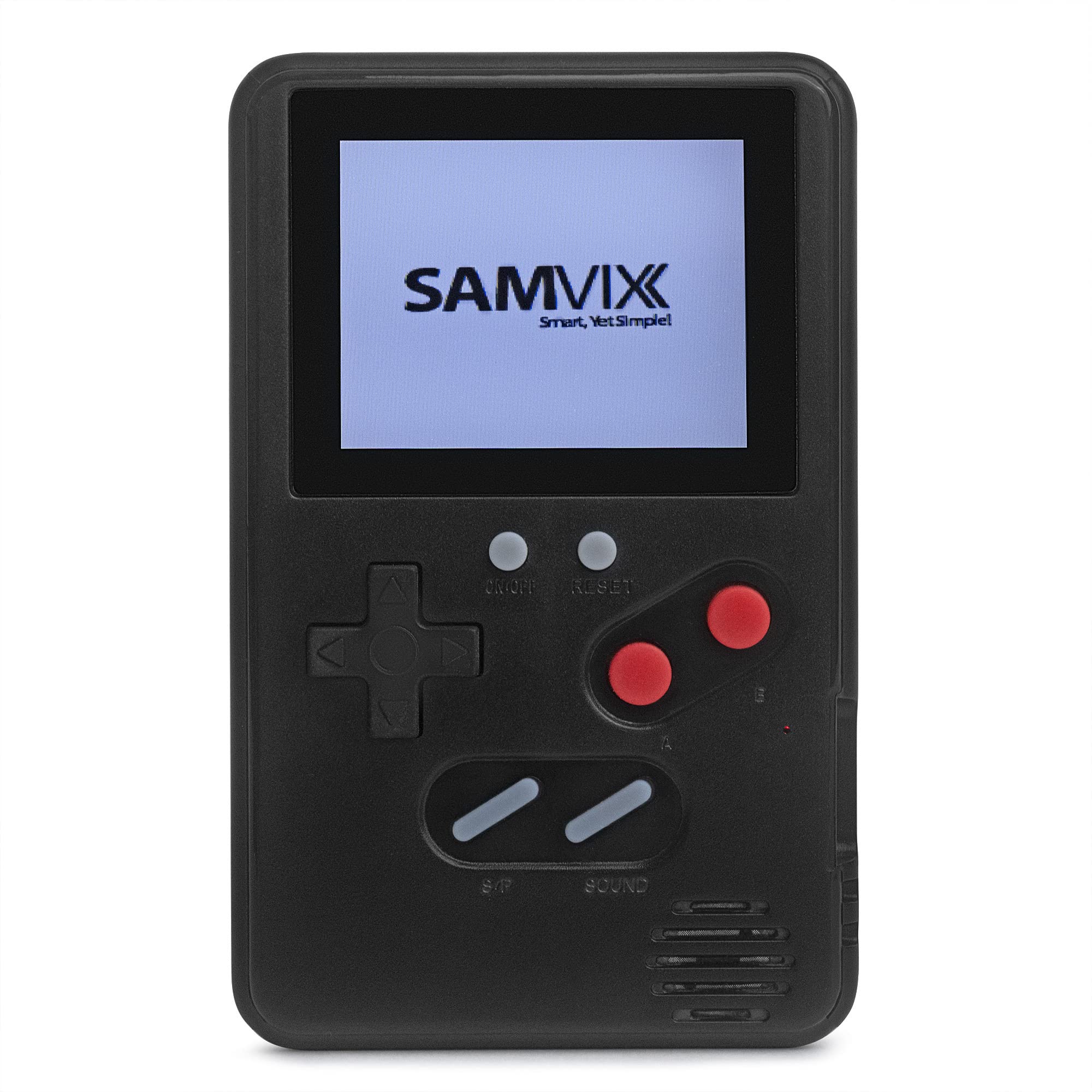 Samvix GoobaBoy - Kosher Game Console with Over 400 Console Games, Rechargable Battery, and Colored Screen