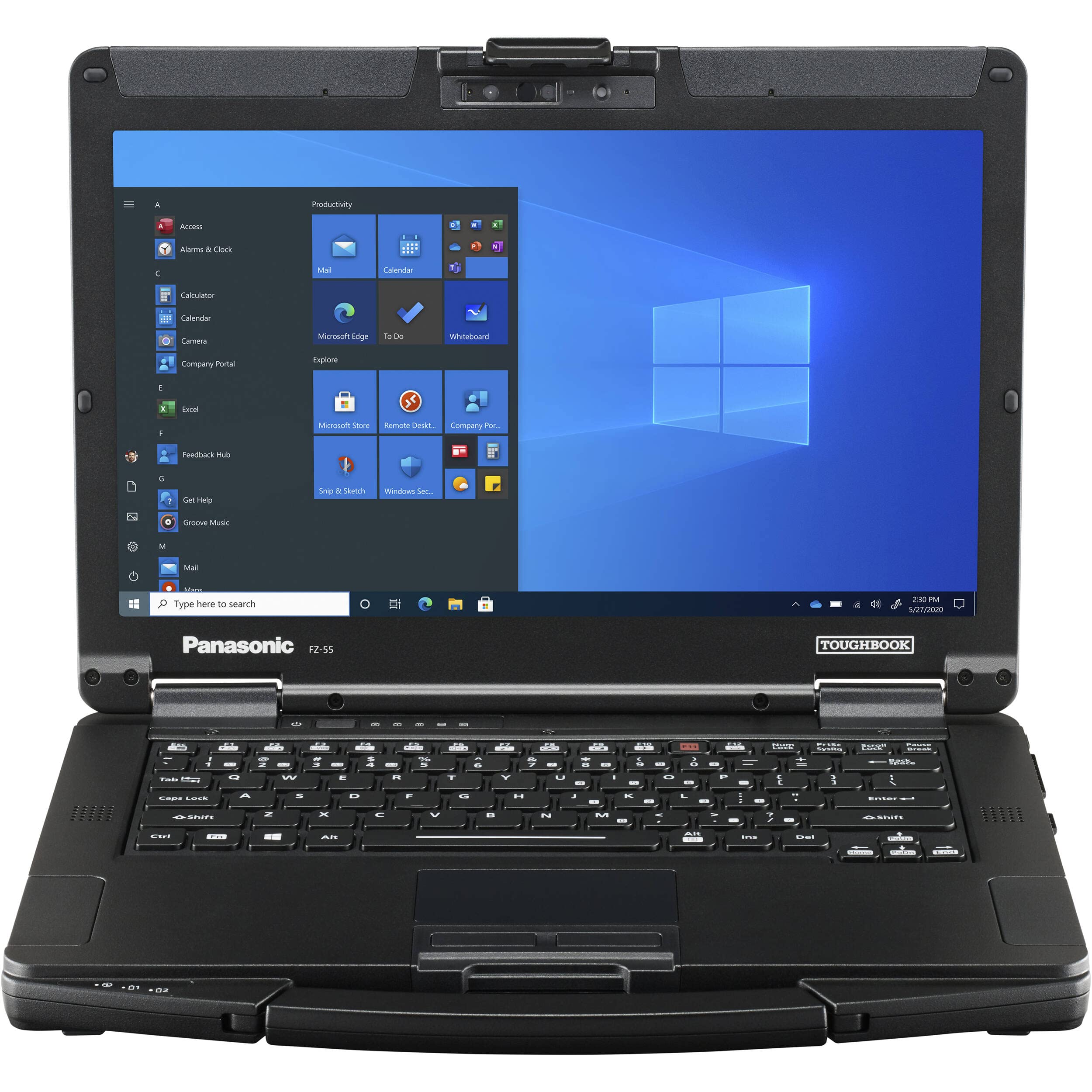 Panasonic TOUGHBOOK FZ-55D2601KM 14” HD LED Laptop Computer – 11th Gen Intel Core i5-1145G7 Quad-Core up to 4.40 GHz Processor, 16GB DDR4 RAM, 512GB NVMe SSD, Intel Iris Xe Graphics, Windows 10 Pro